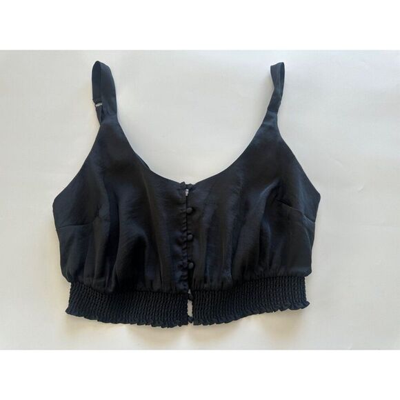 Free People You Honey Brami in Black Small Cropped Boho Festival - Picture 2 of 7